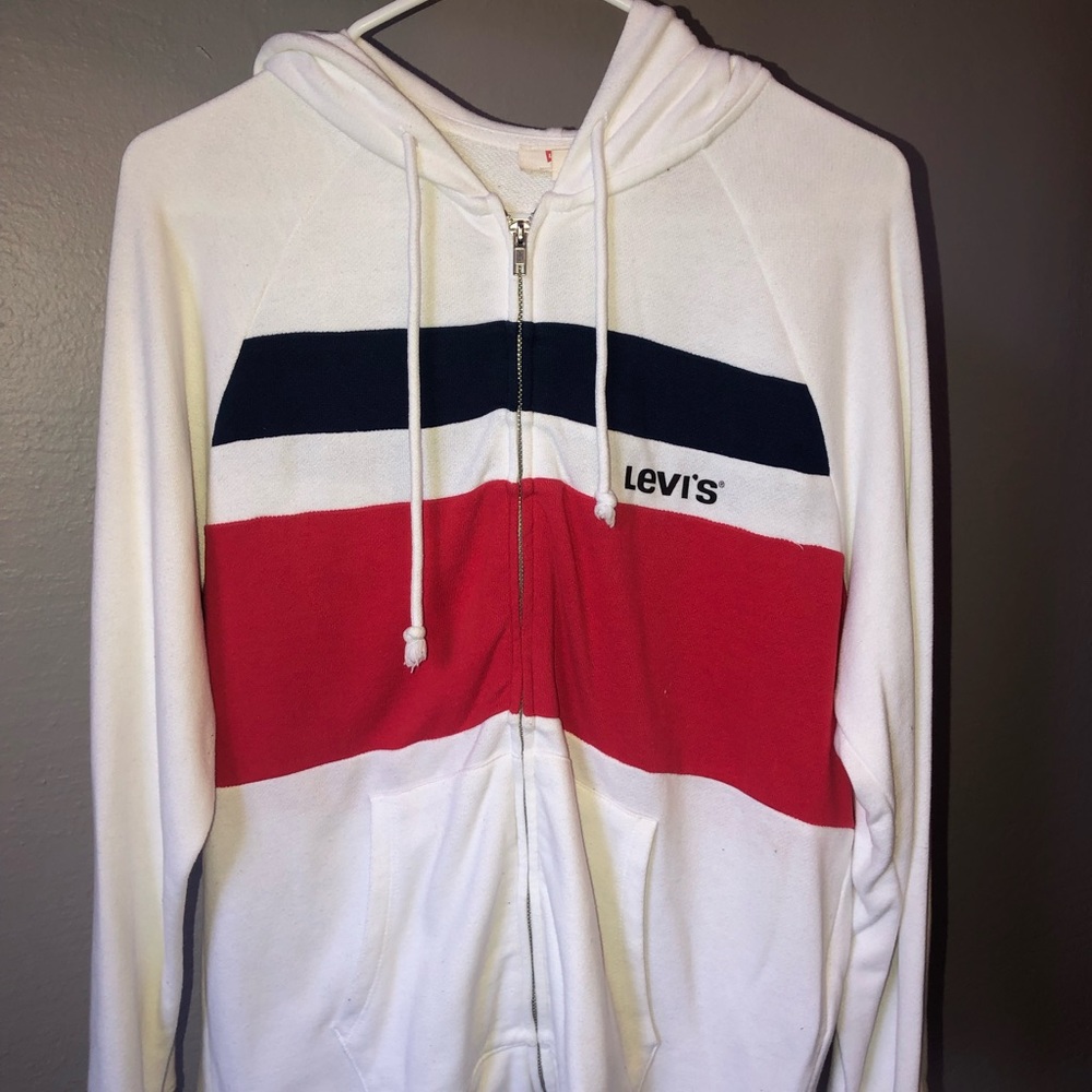 Levi’s xs light zip up hooded jacket